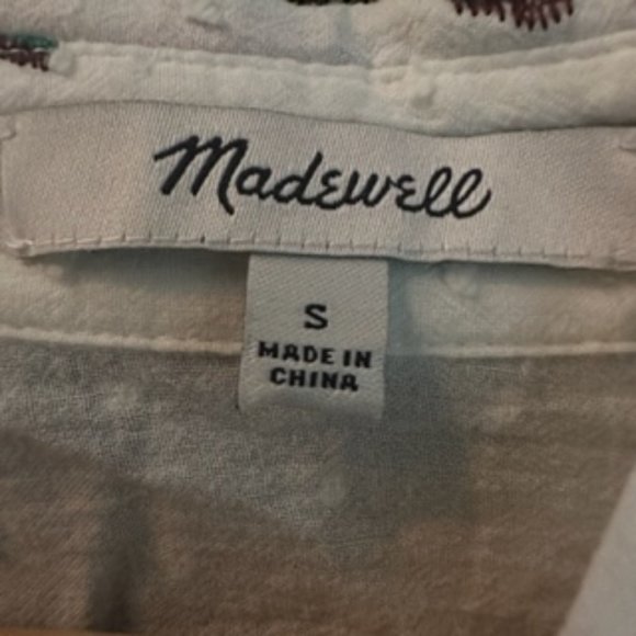 Madewell Button Down Collared Hawaiian Shirt size S - Picture 4 of 5